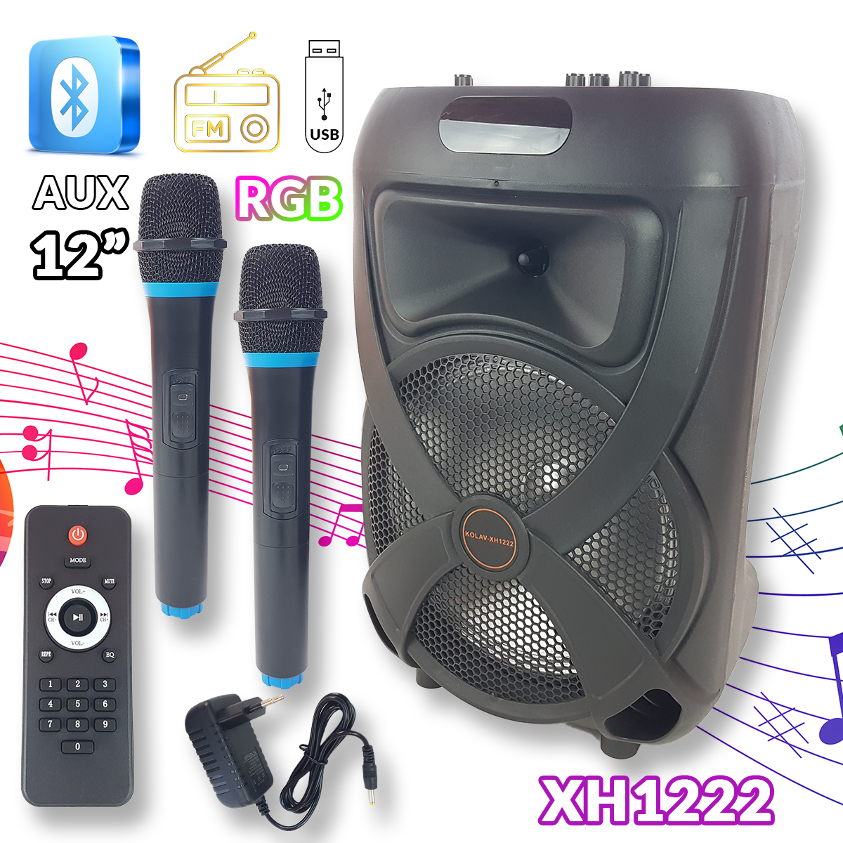 Karaoke Bluetooth zvučnik XH1222 Front 1