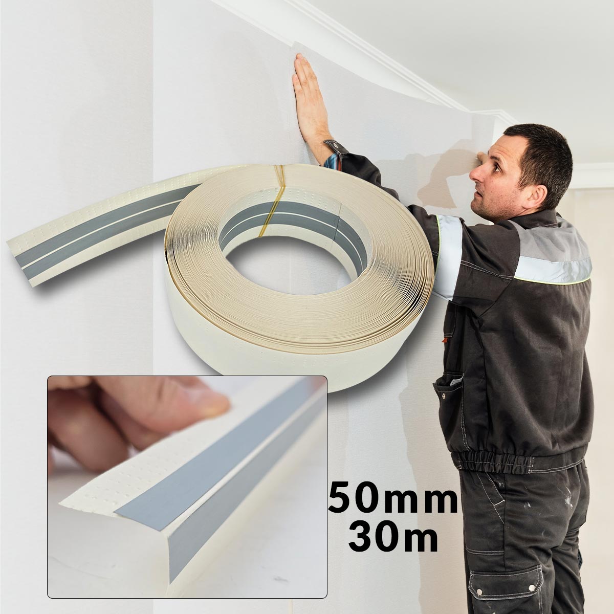 Alu kutne lajsne za suhu gradnju 30m Front 1