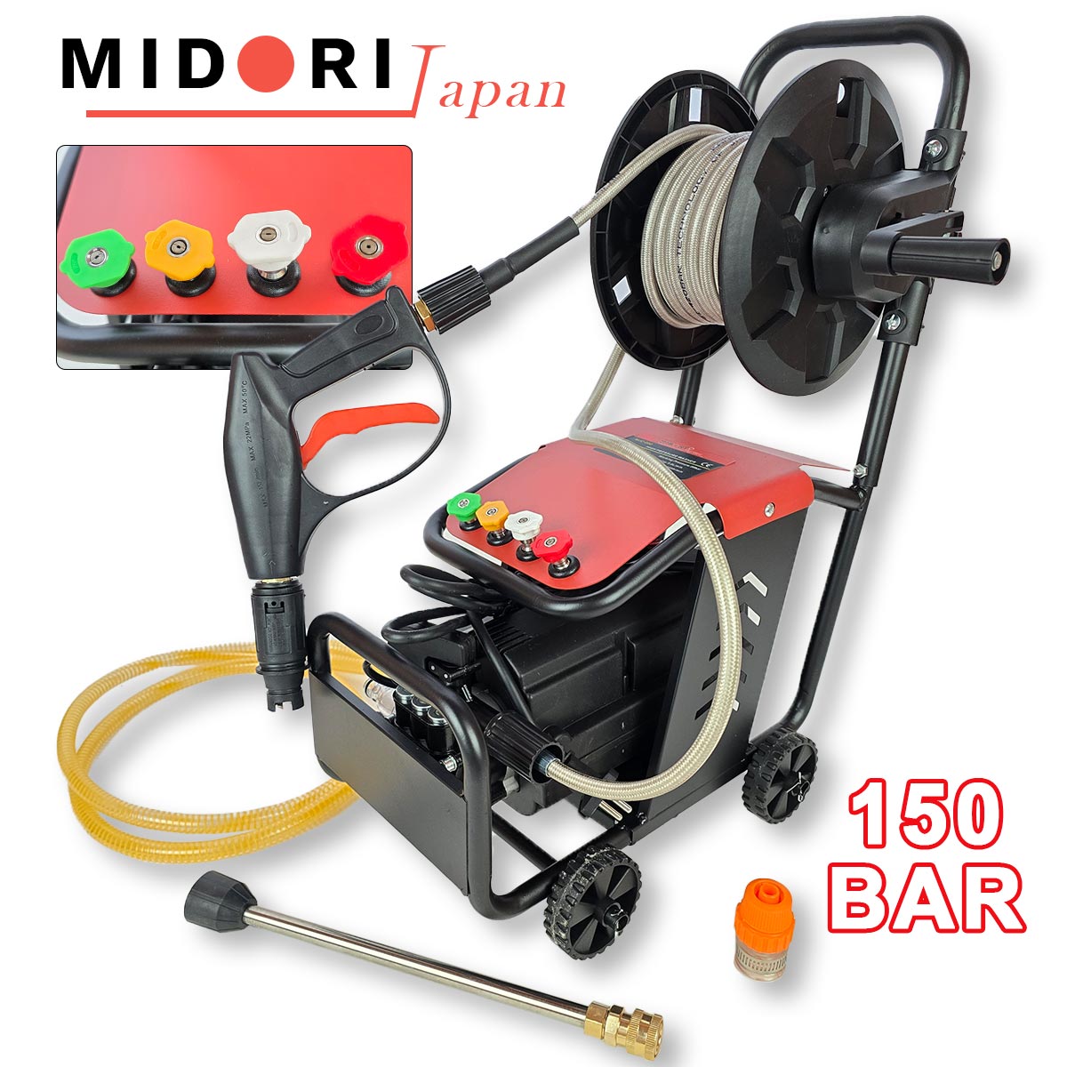 Midori Japan električni miniwash 150 Bar Front 1