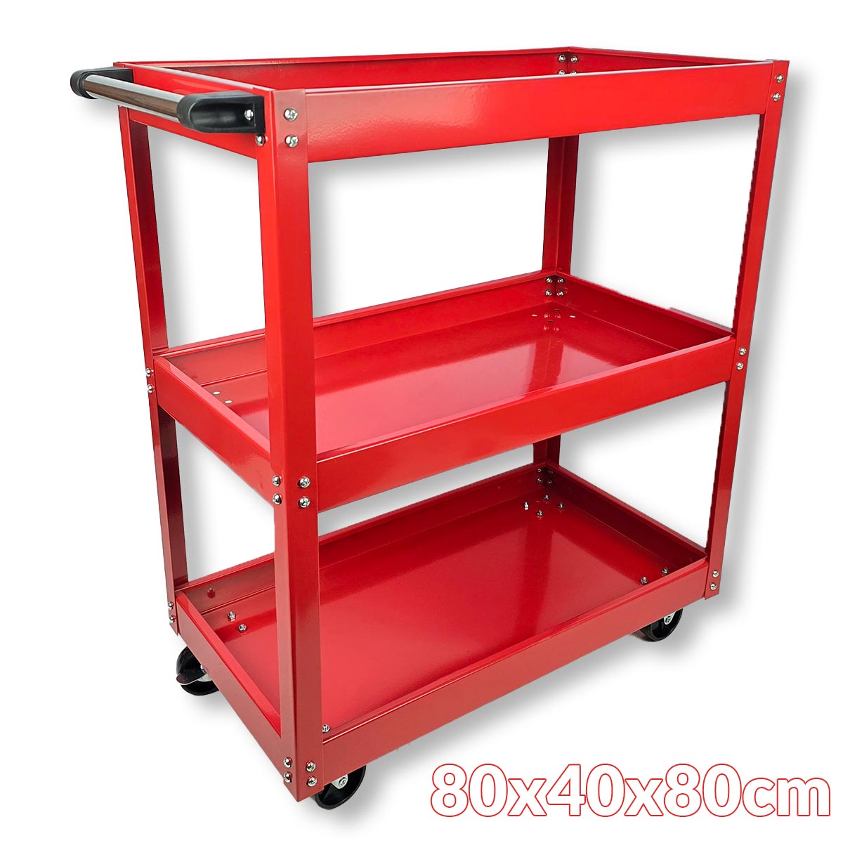 Metalna kolica za alat 80x40x80 cm Front 1
