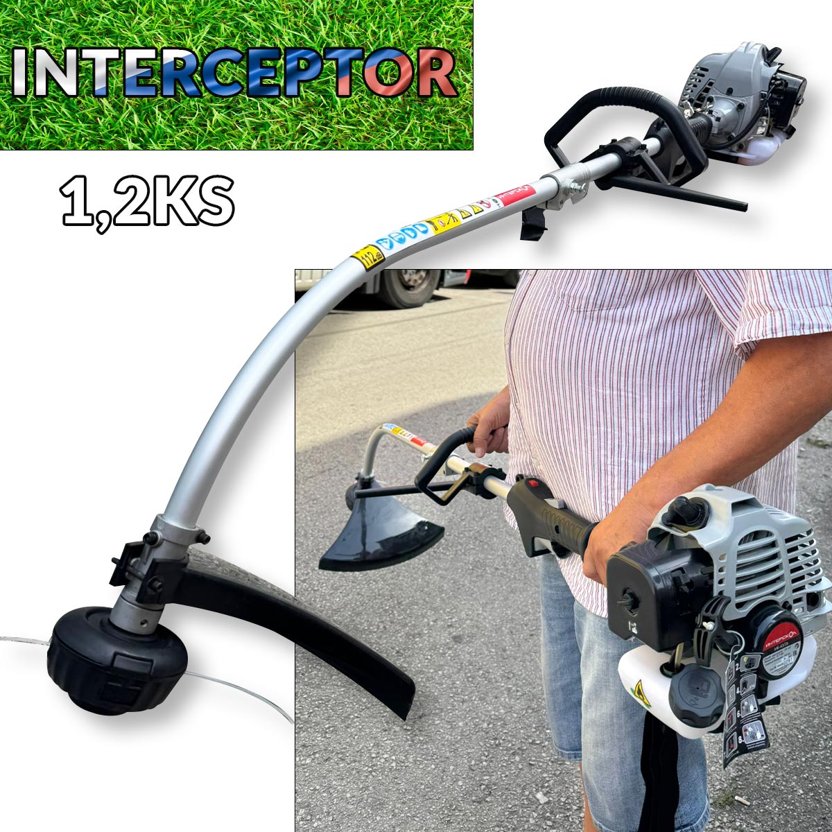 Mini benzinski trimer za travu - Interceptor Russia Front 1
