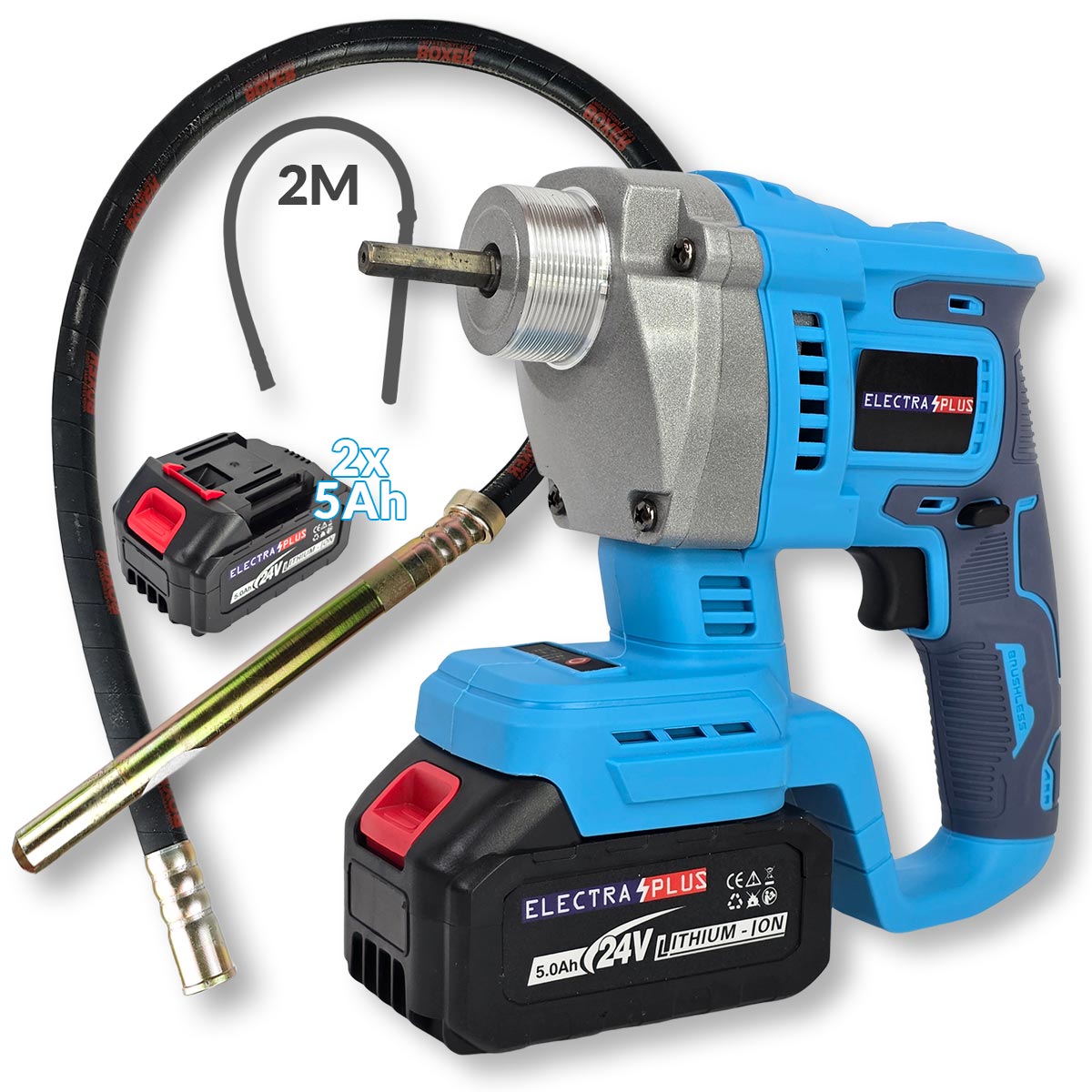 Aku vibro za beton EL015 Front 1