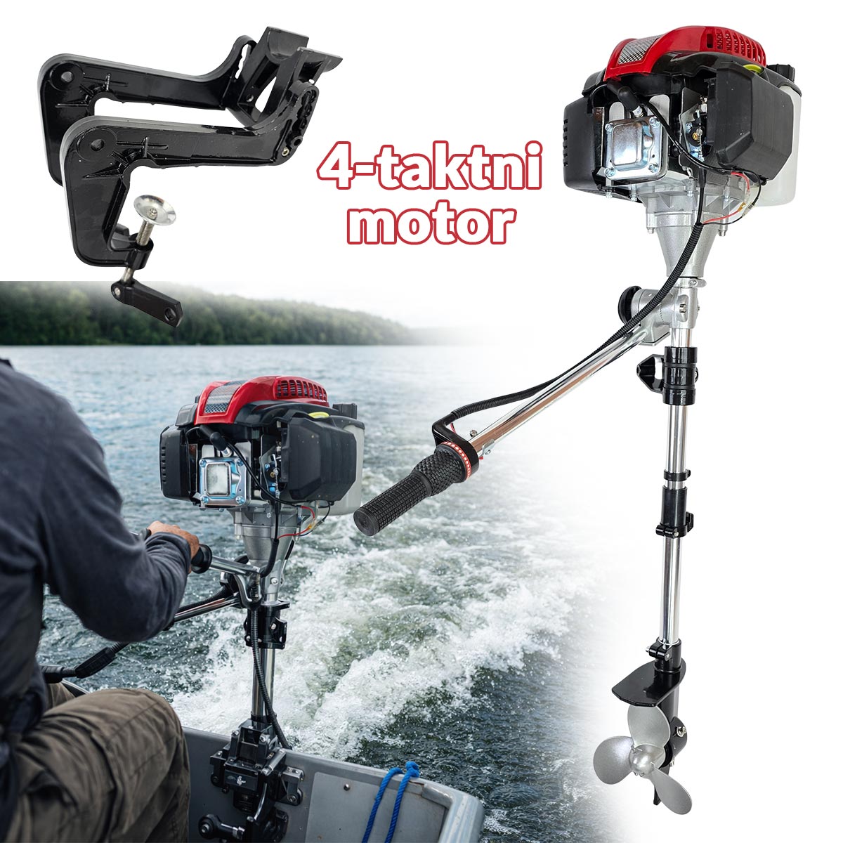 Benzinski motor za čamac ili brodicu G694 Front 1