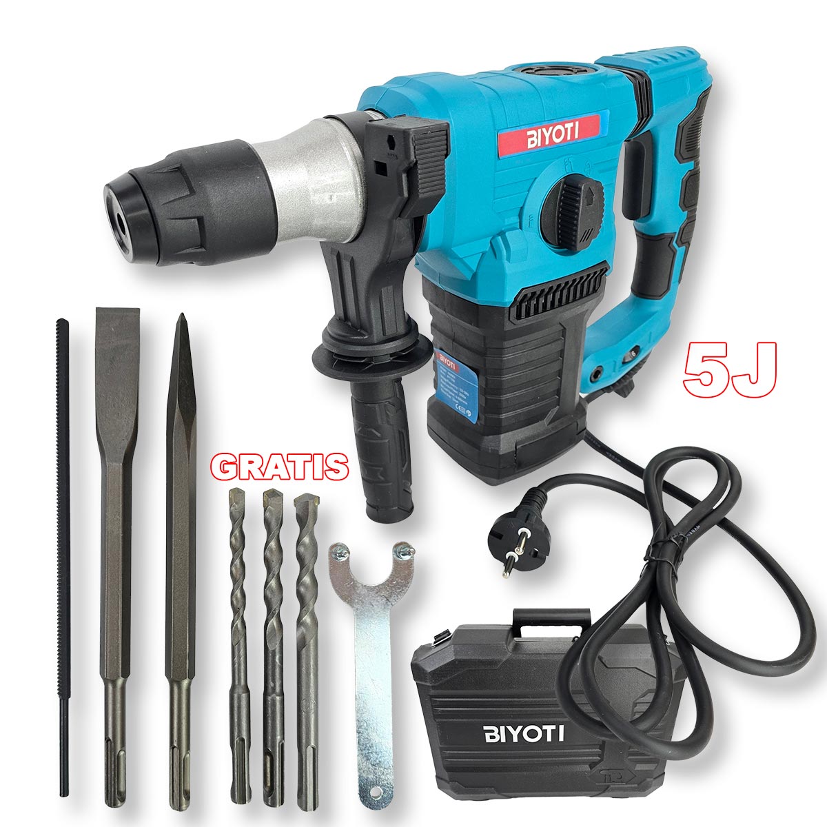 Električna SDS plus udarna štemerica BX017 Front 1