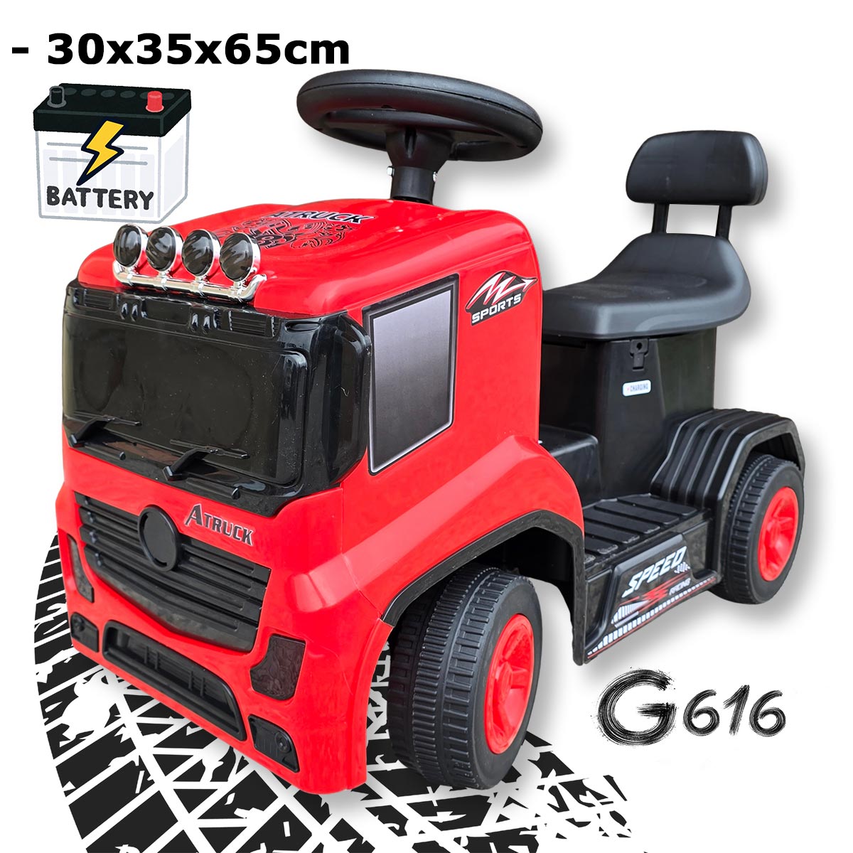 Kamion na akumulator G616 Front 1