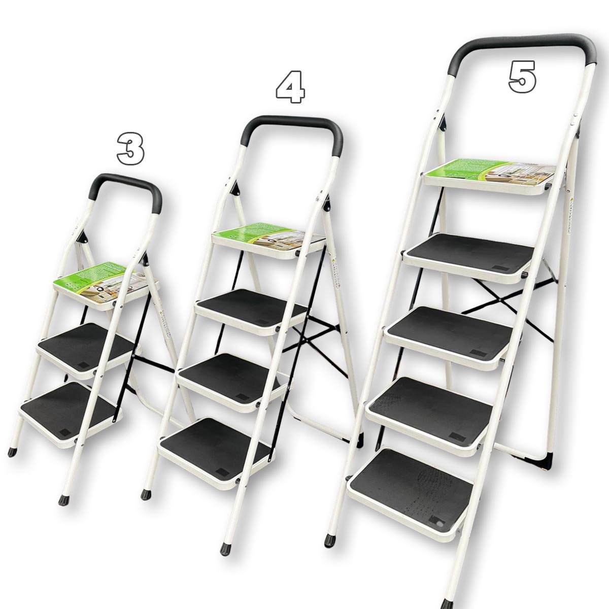 Kućne aluminijske ljestve - 3 modela Front 1