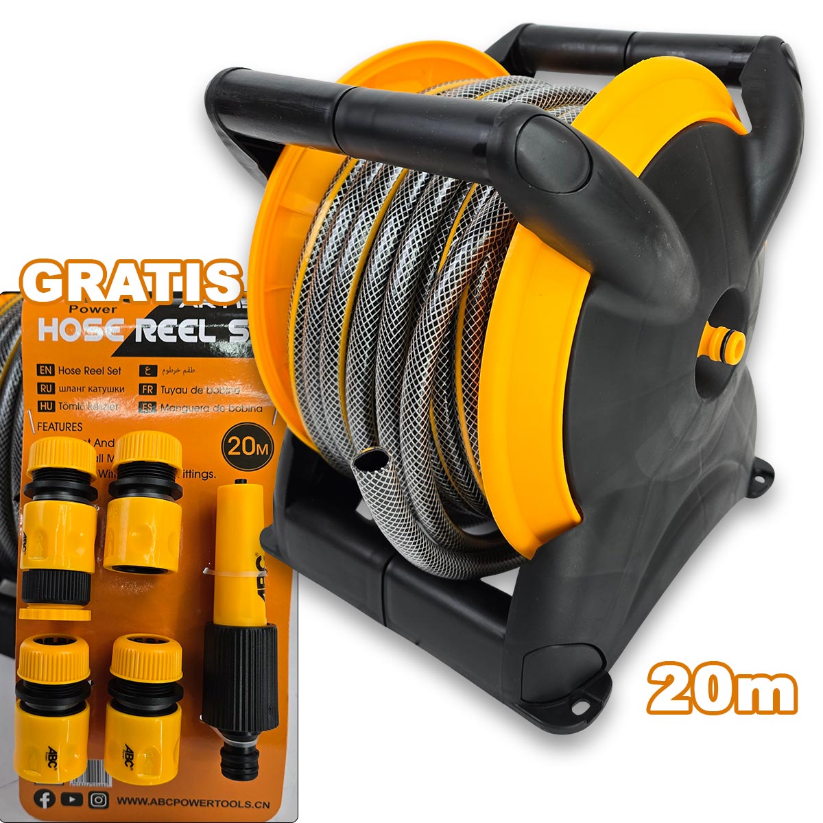 Vrtno crijevo na kolutu 20m Front 1