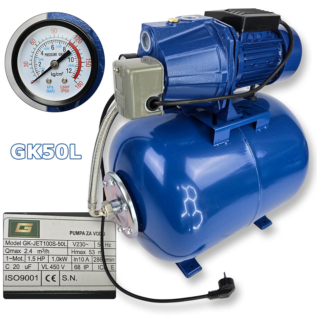 Hidrofor pumpa za vodu GK50L Front 1