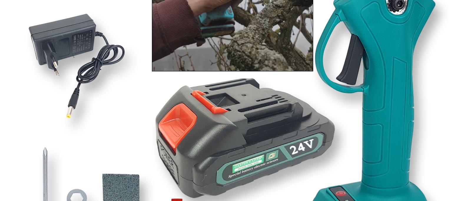 Aku škare za orezivanje voćki GK024V Front 1