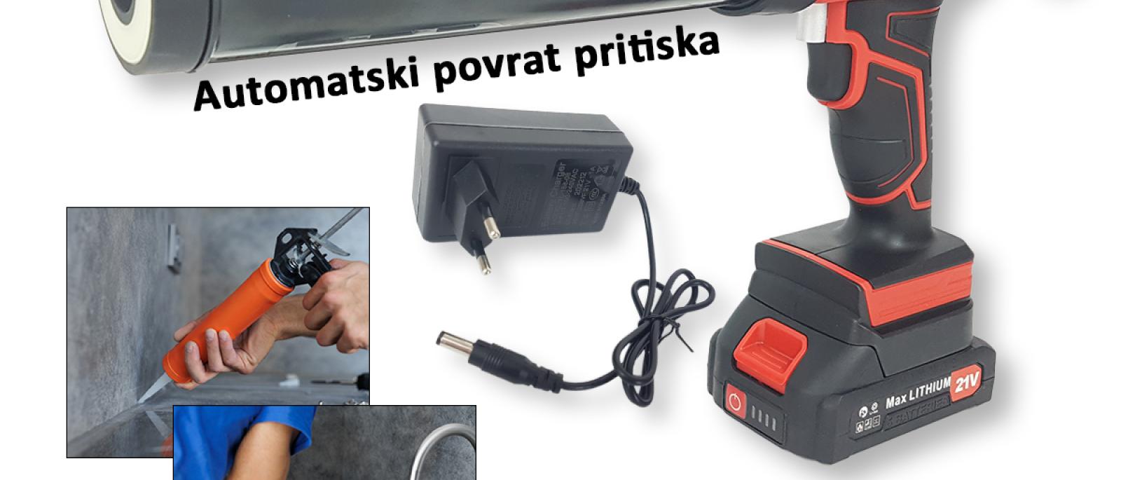Aku pištolj za silikon 212 Front 1