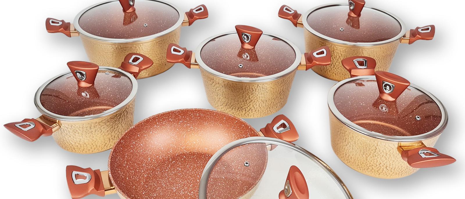 Set posuđa Premium GOLD 12 dijelni 065 Front 1