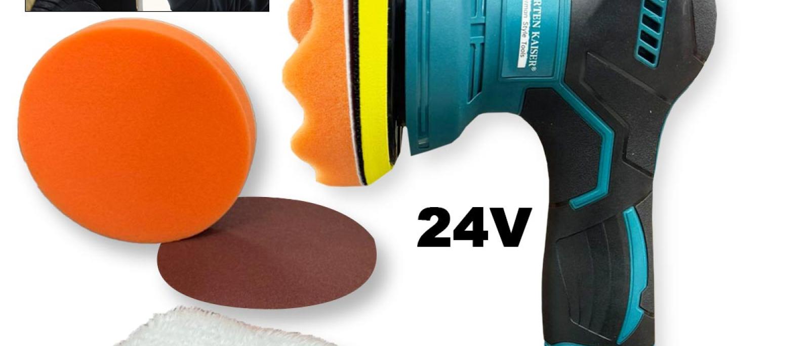 Aku ekscentrična polirka 24V GK Front 1