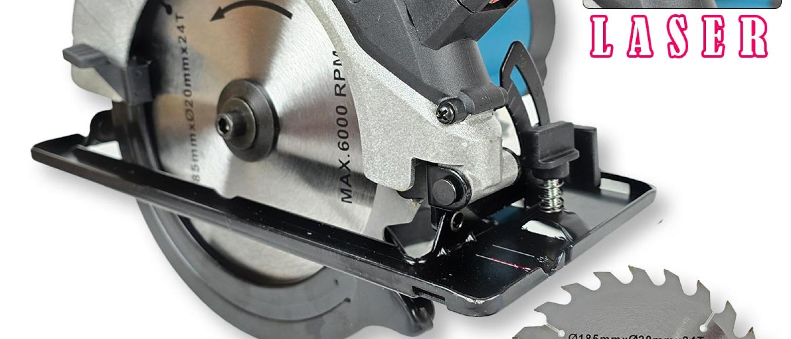 Boxer cirularna pila za drvo 185mm sa laserom 161 Front 1