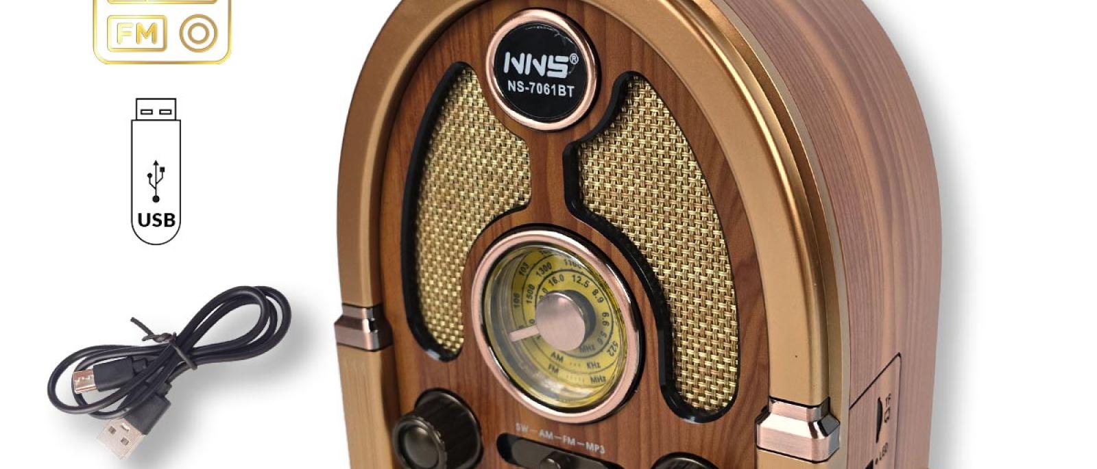 Retro Bluetooth radio NA298 Front 1