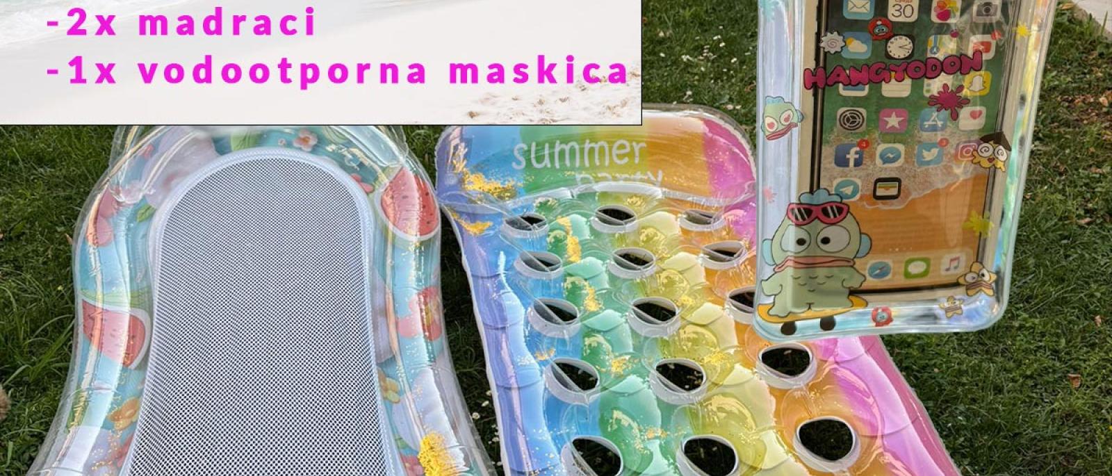 Set za plažu - 2 madraca i maskica za mobitel Front 1