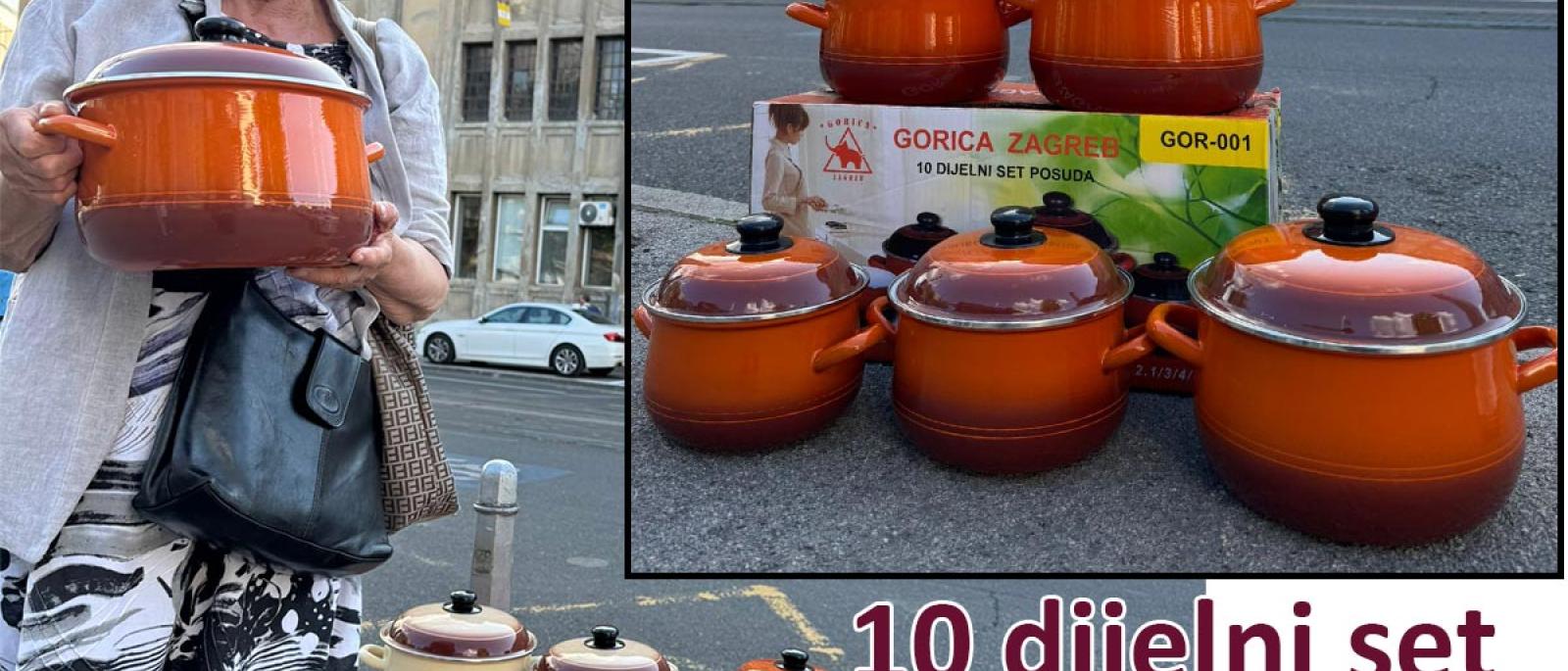 Gorica Zagreb set emajliranog posuđa Front 1