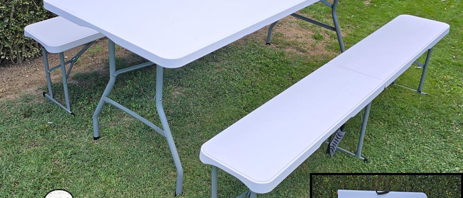 PVC vrtni set stol i dvije klupe G481 Front 1