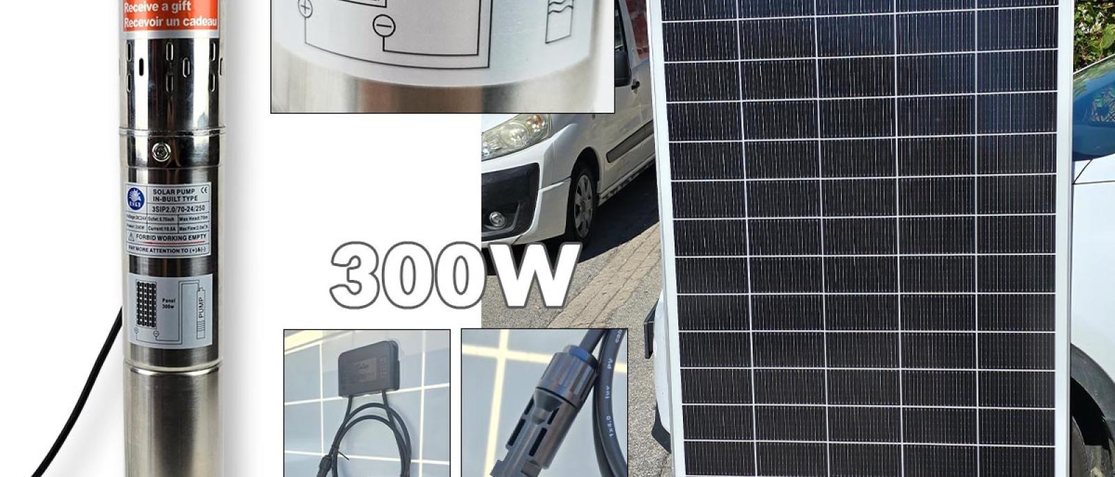 Arteška pumpa sa solarnim panelom 300W G543 Front 1