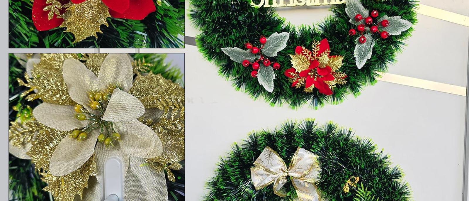 Božićni vijenac za vrata 50cm - 2 modela