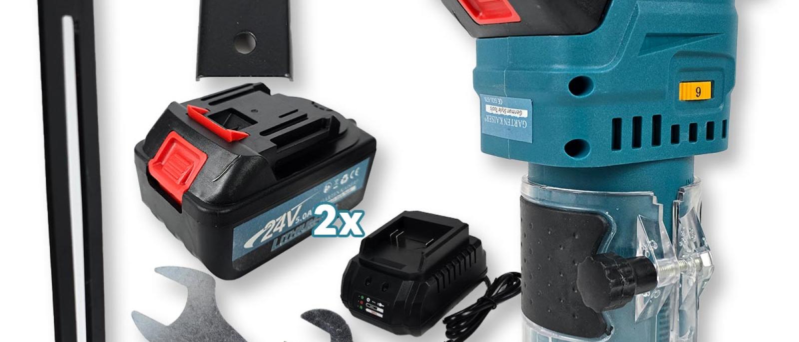 Ručna aku glodalica za drvo G579 Front 1