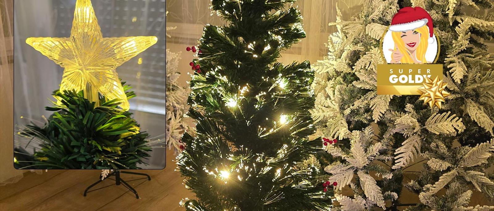 Umjetni Božićni Bor - Svijetleće niti Front 1