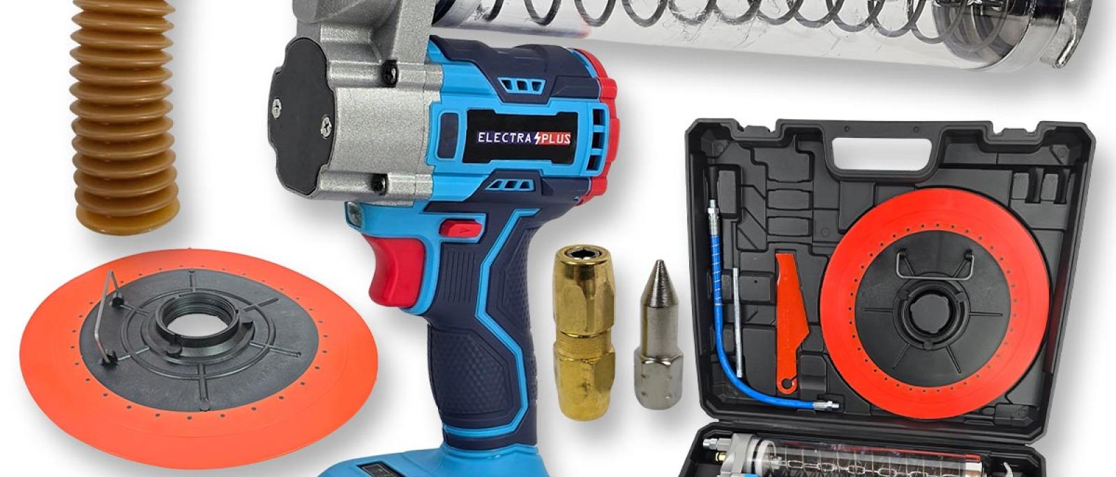 Aku stroj za podmazivanje ležaja - PRO model EL013 Front 1