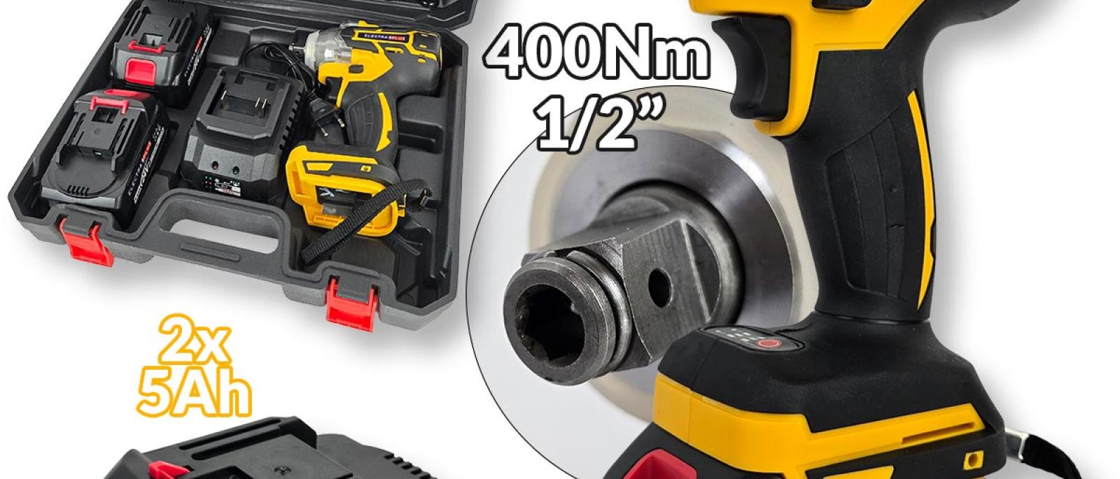 Aku udarni odvijač 400Nm sa setom alata EL012 Front 1