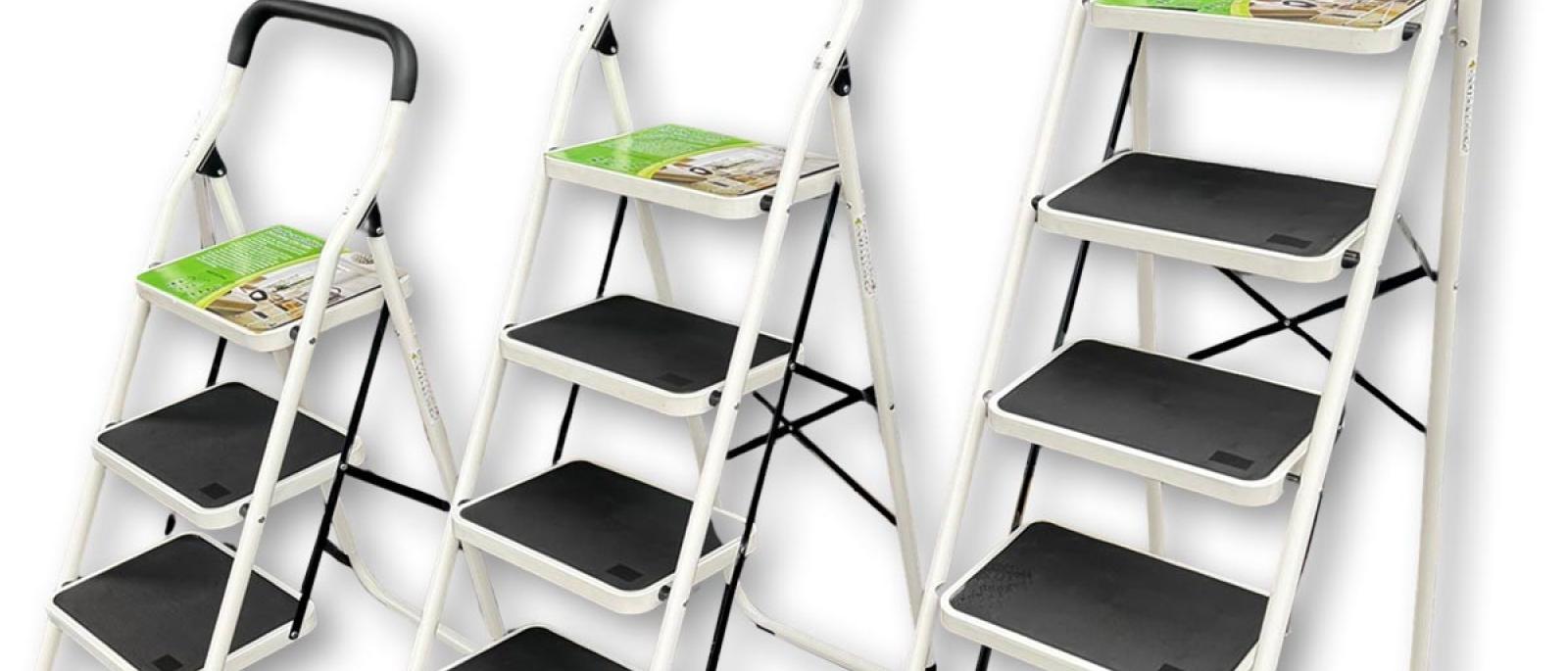 Kućne aluminijske ljestve - 3 modela Front 1