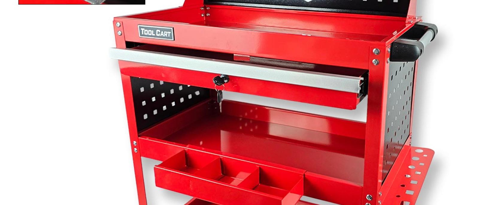 Metalna kolica za alat sa ladicom G692 Front 1