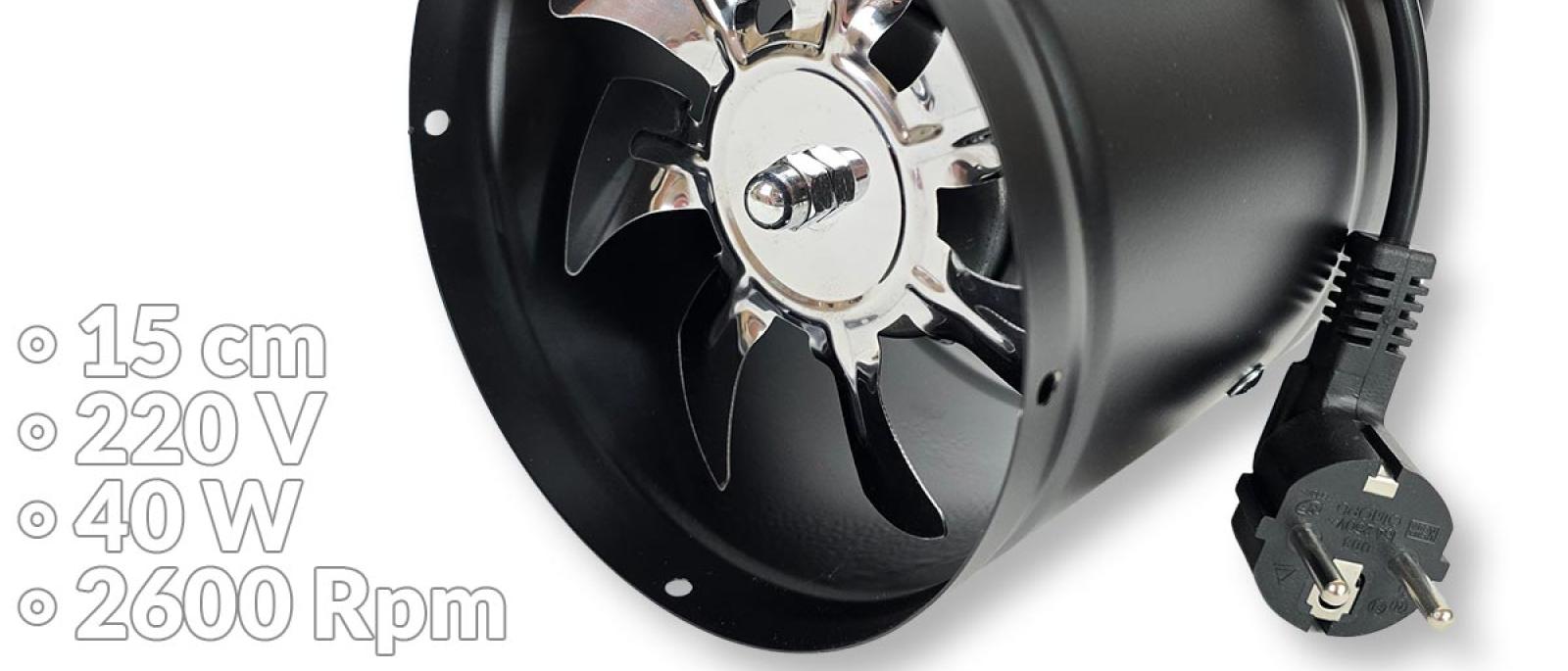 Ispušni ventilator 220V 15cm G763 Front 1