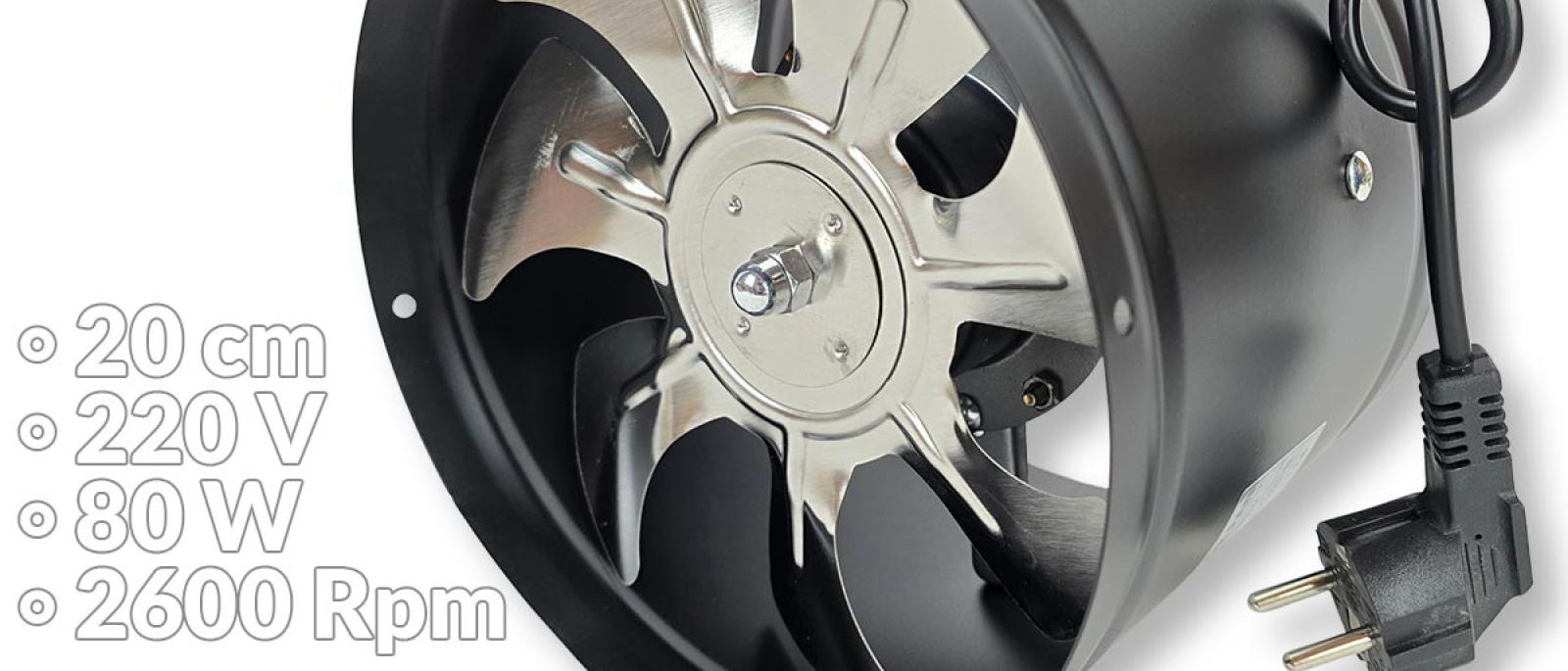 Ispušni ventilator 220V 20cm G764 Front 1