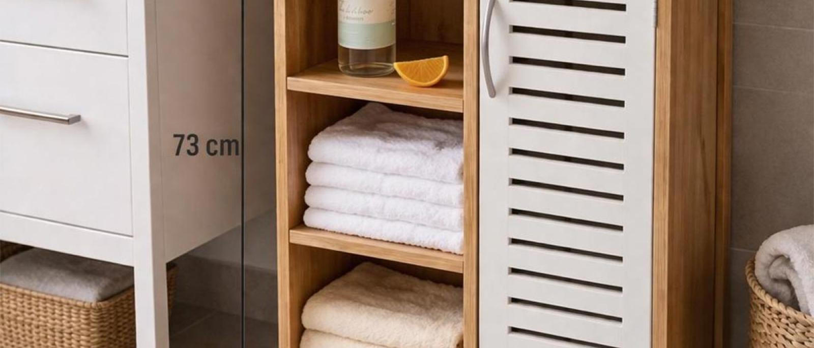 Kućni kupaonski ormarić s vratima G746