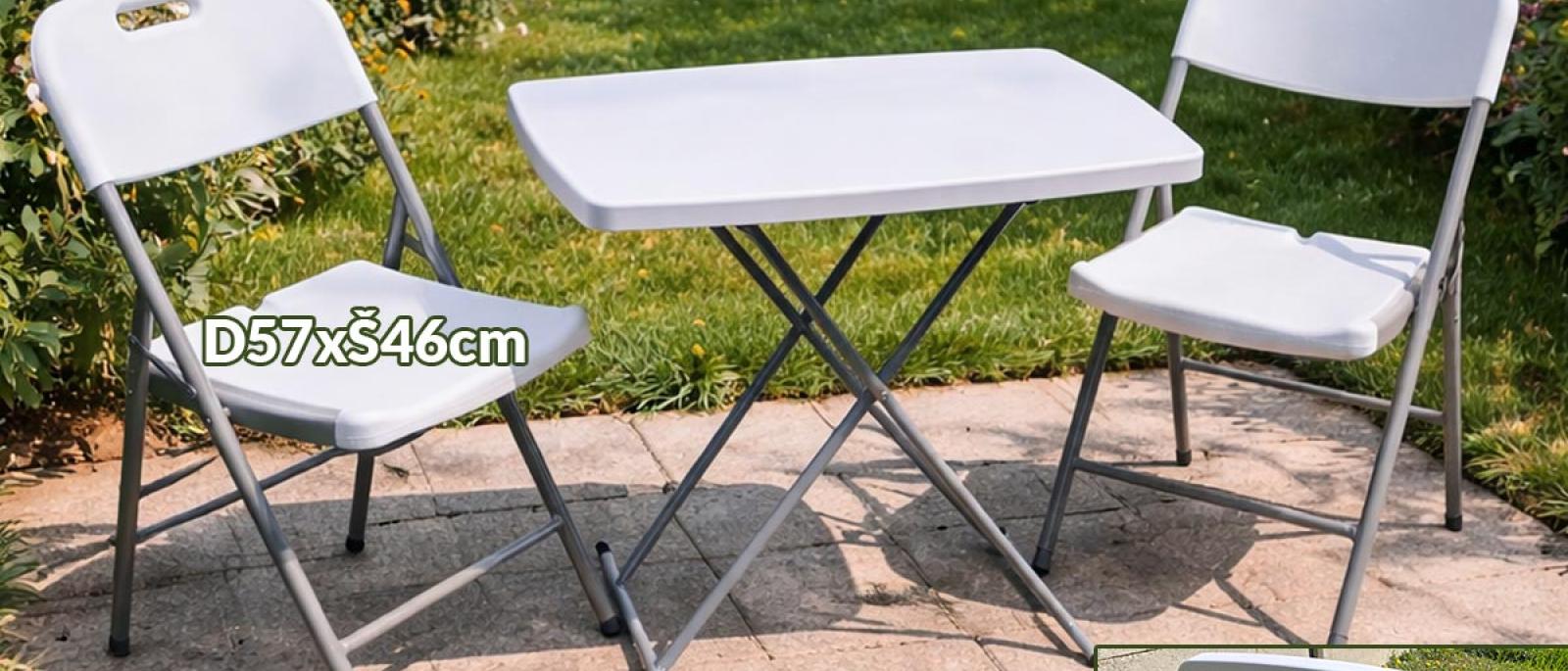 PVC vrtni stol sa 2 stolice G663 Front 1