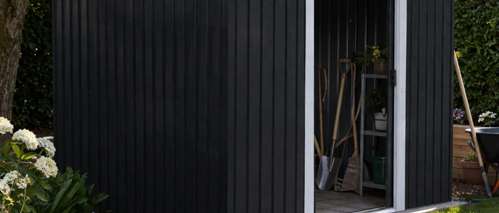 Vrtna metalna kućica 259x257x192cm YB0808 Front 1