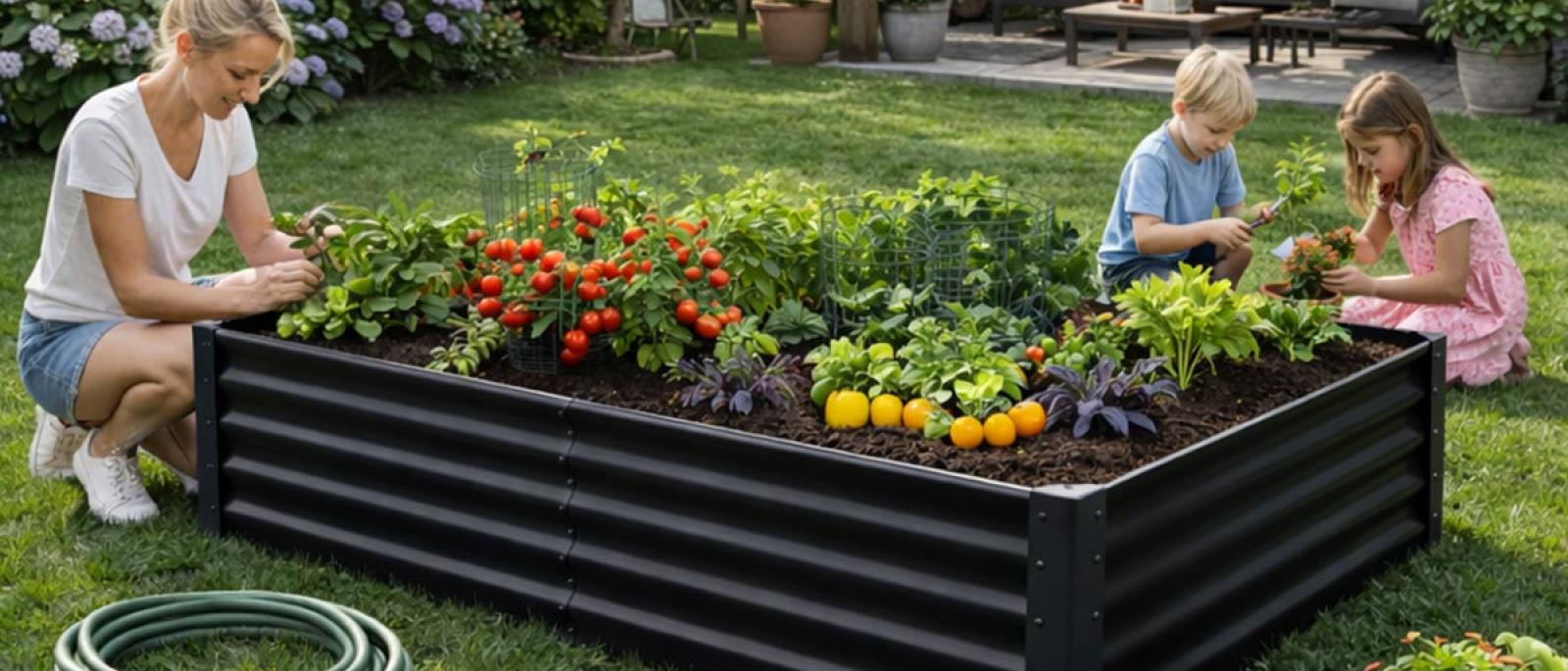 Vrtna povišena gredica 180x90x45cm GB45-18090D Front 1