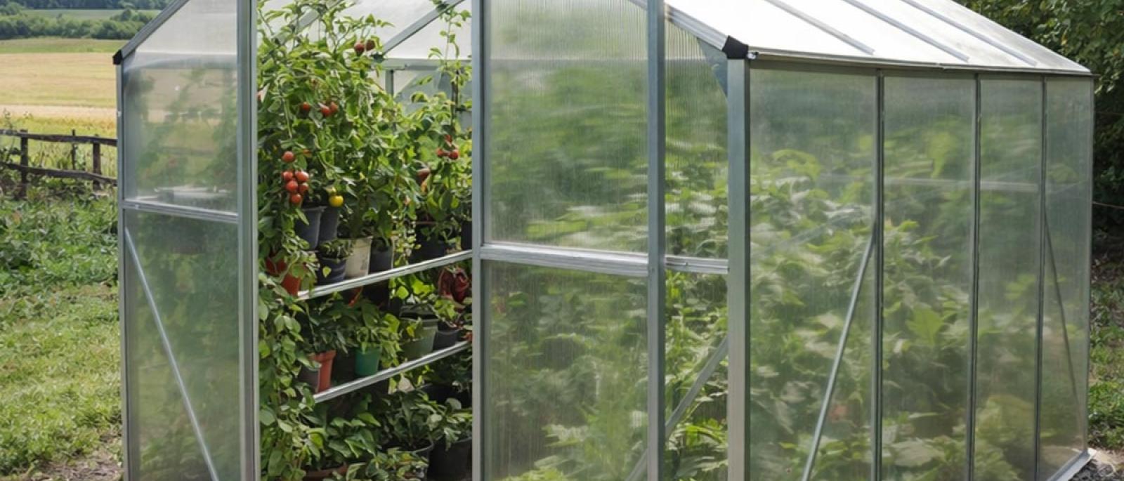 Vrtni staklenik od aluminija 252x190x183cm GH0806 Front 1