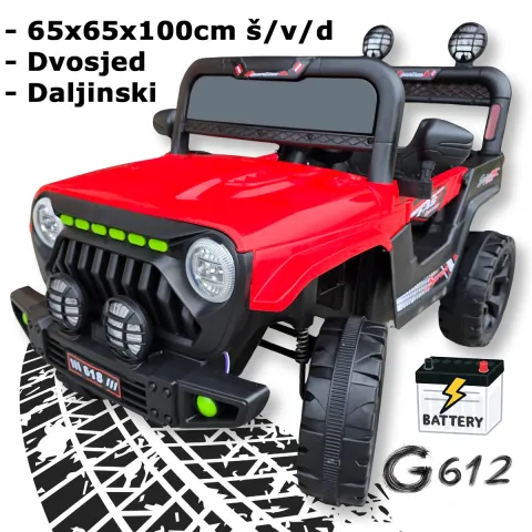 Džip na akumulator s daljinskim upravljačem G612
