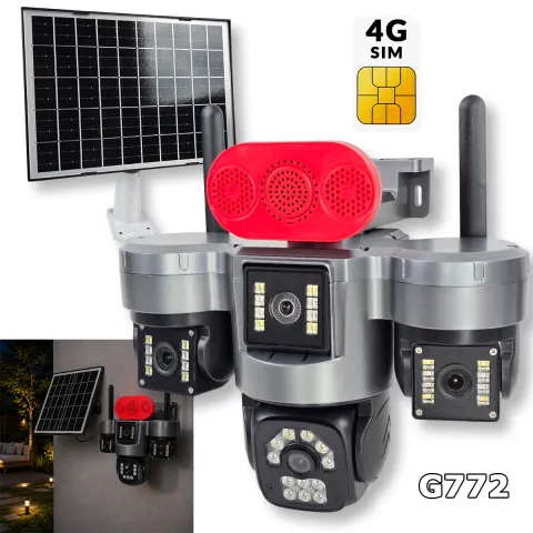 4G solarna 3u1 kamera sa alarmom G772
