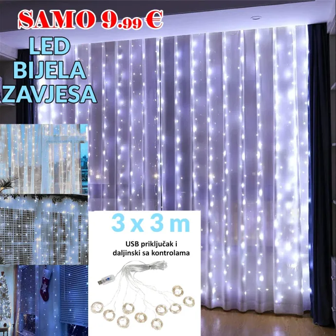 Led božićna zavjesa