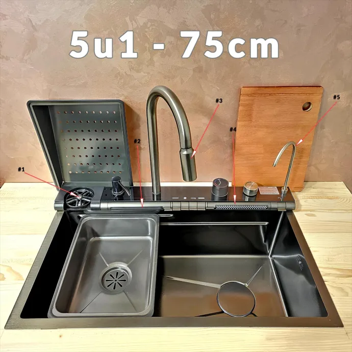 5u1 Kuhinjski Sudoper 75cm