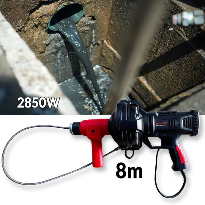 Električna čelična žica za odčepljivanje odvoda 8m