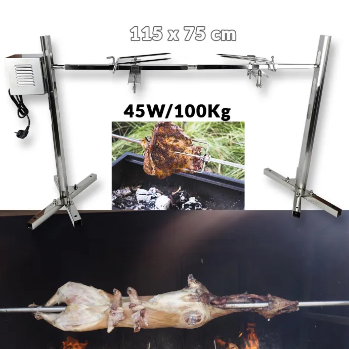 Inox ražanj za janje sa motorom G581