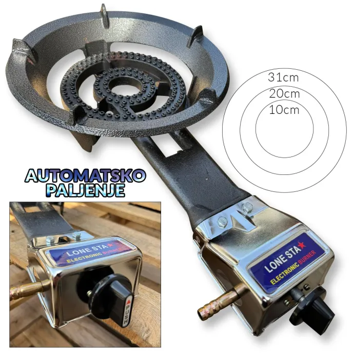 Plinski plamenik sa paljenjem na iskru G492