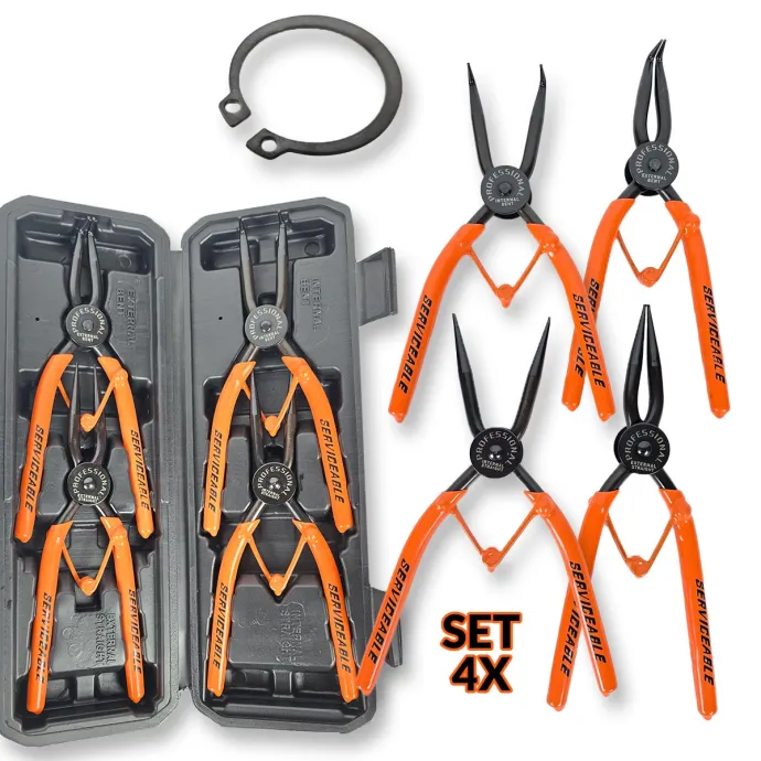 Seger kliješta 4x - 2 ravna i 2 zakrivljena G292