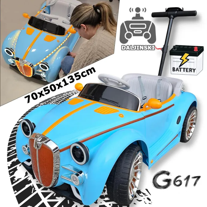 Retro auto na akumulator s daljinskim upravljačem G617