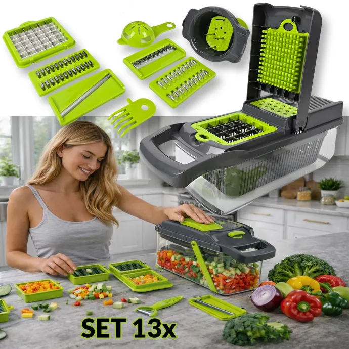 Ribež i sjeckalo za povrće - 13 dijelni set G684