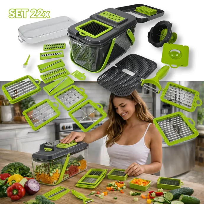 Ribež i sjeckalo za povrće - 22 dijelni set G687