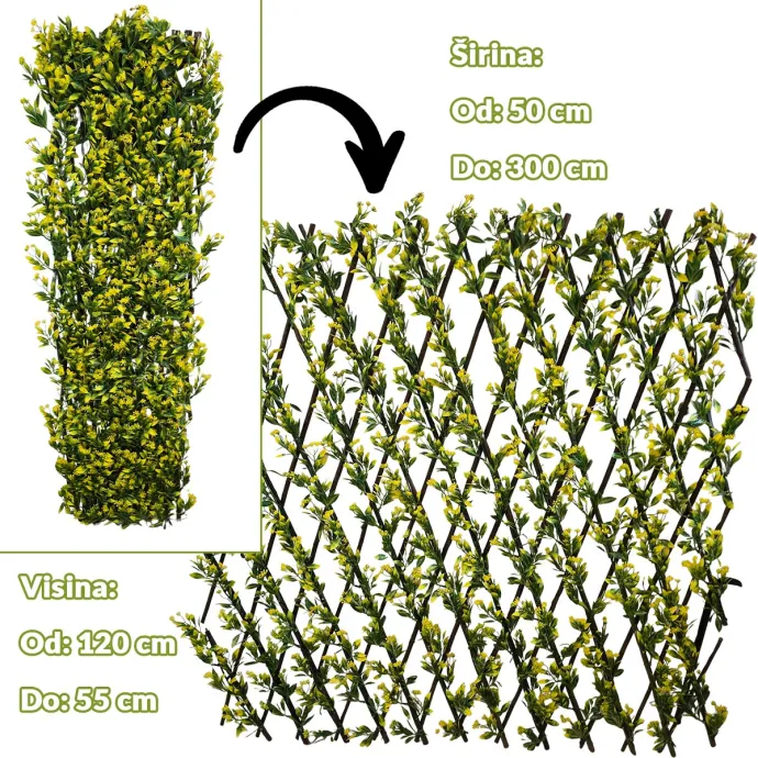 Umjetna ograda - cvijeće G703