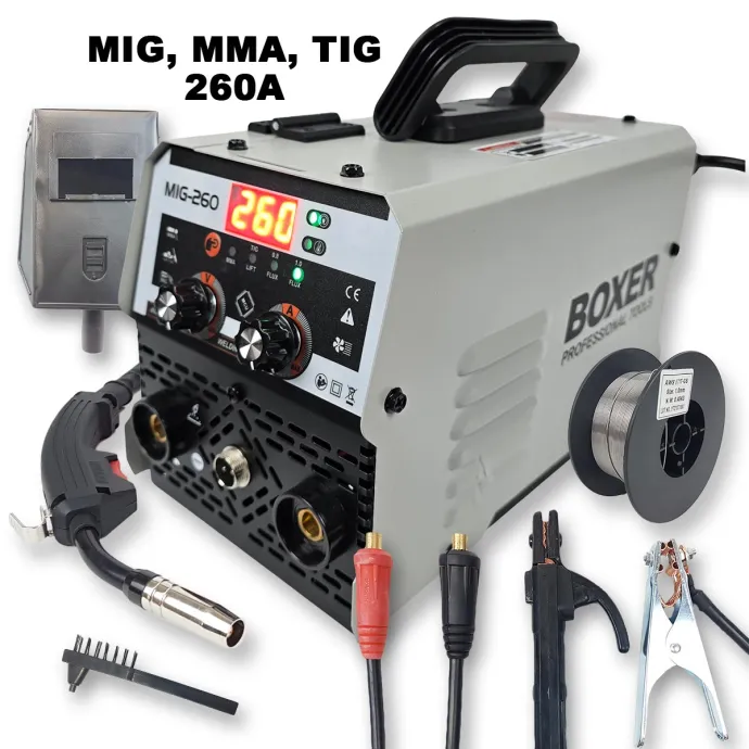 BOXER inverter MIG, MMA, TIG 260A BX015