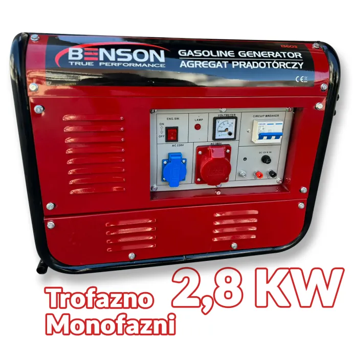 Benson trofazno-monofazni agregat 2800W